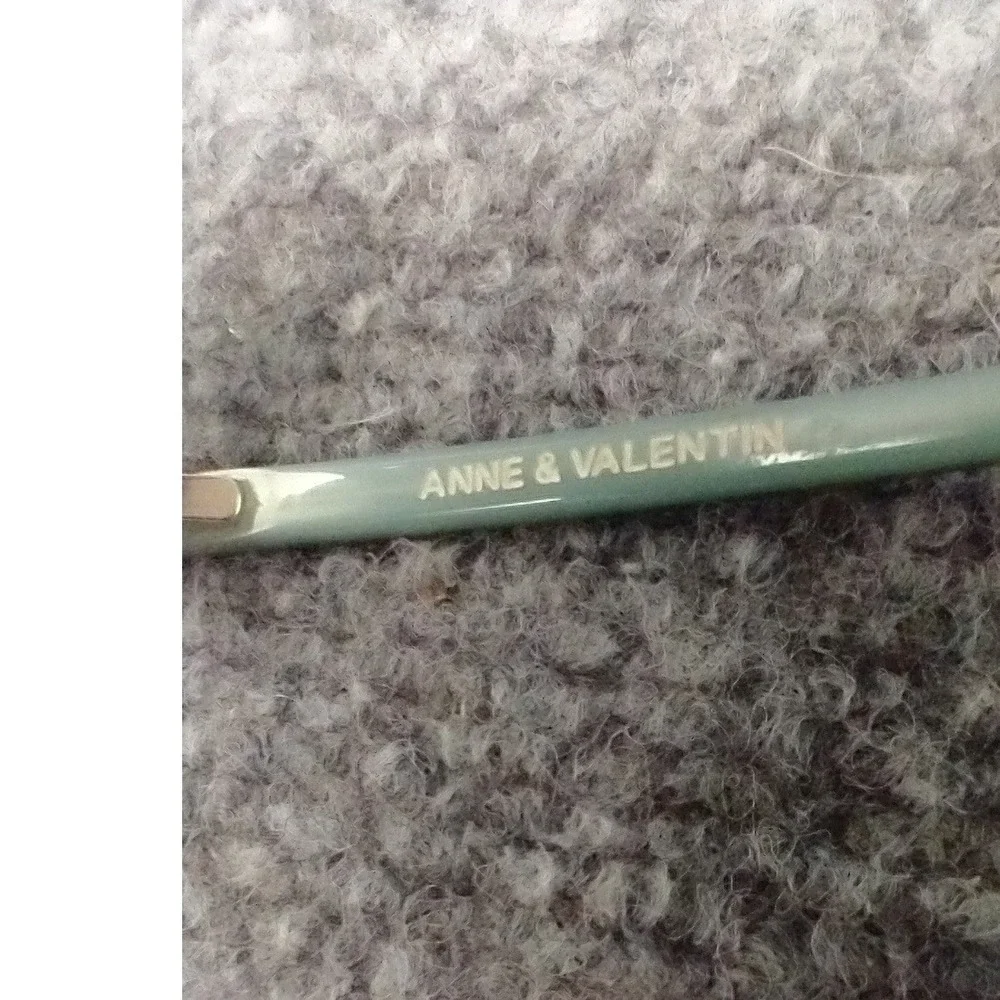 Anne & Valentin Amy 1408 Eyeglasses Tortoise Mint Green Cat Eye Frames France